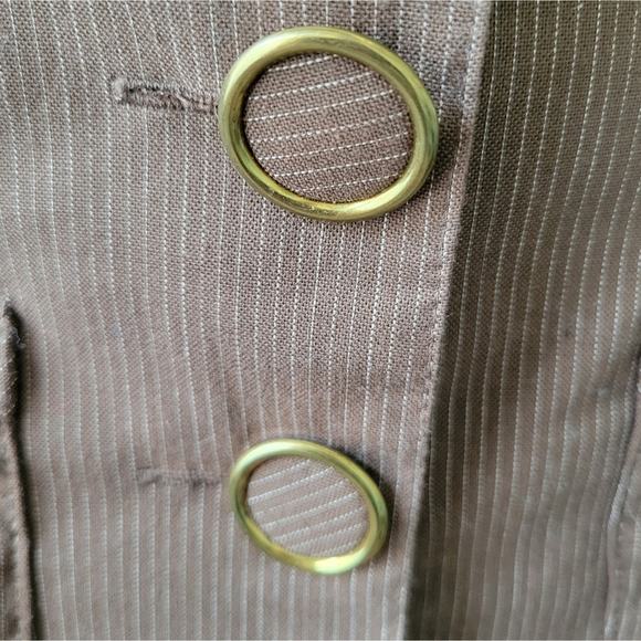 XOXO Brown Blazer with Button Detail - Picture 8 of 12